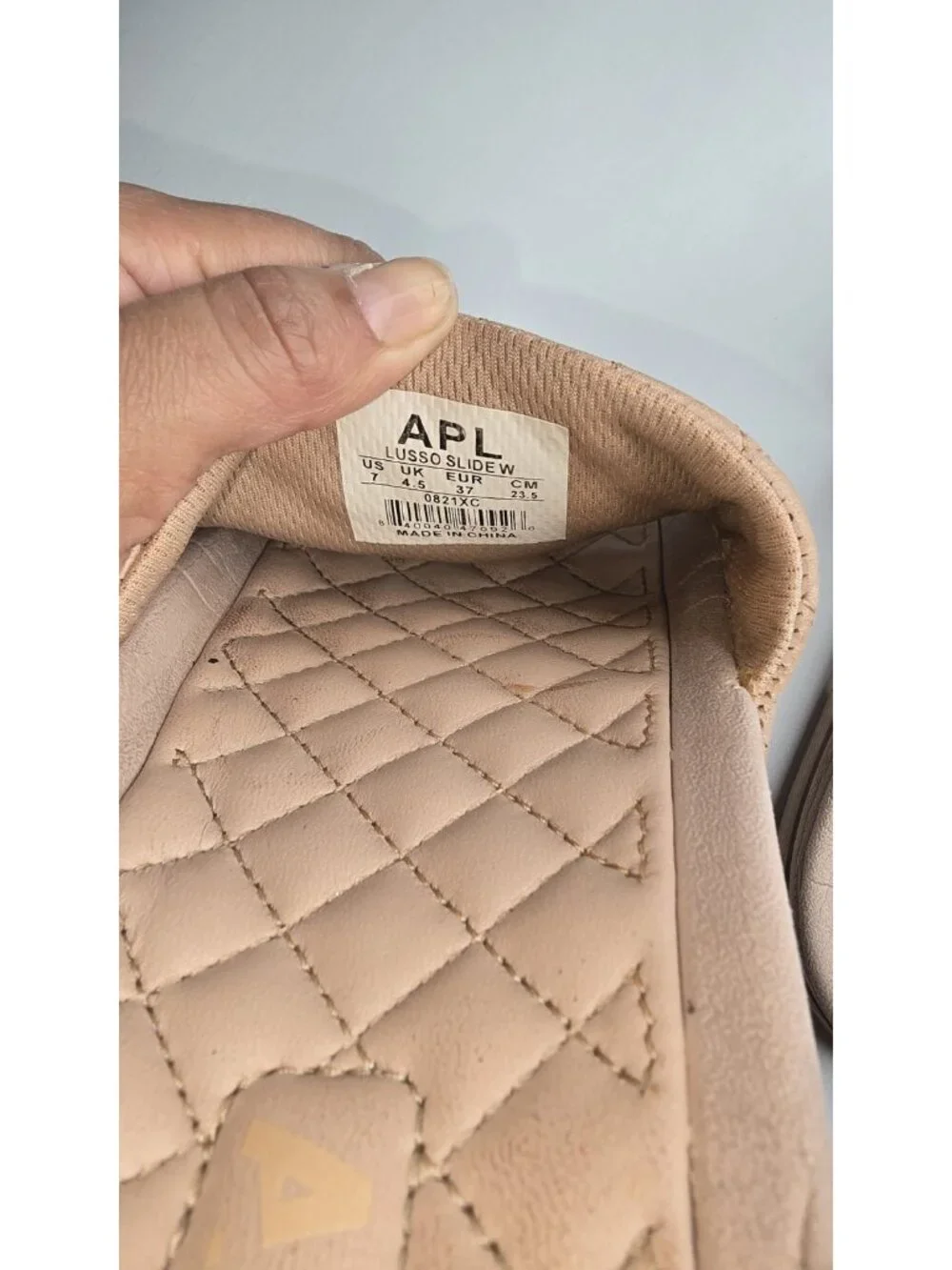 APL Women's Lusso Slide, Size 7, Rose Dust